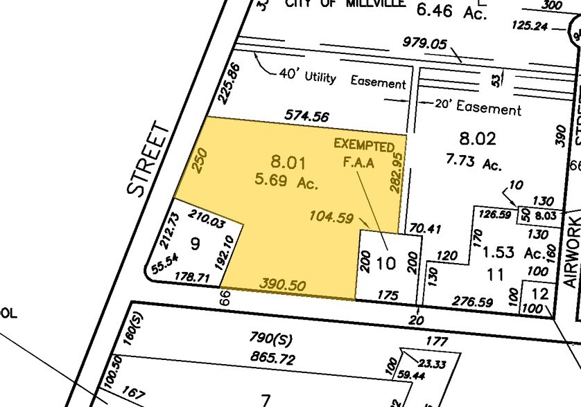 20 Bogden Blvd, Millville, NJ à vendre - Plan cadastral – Image 3 sur 6