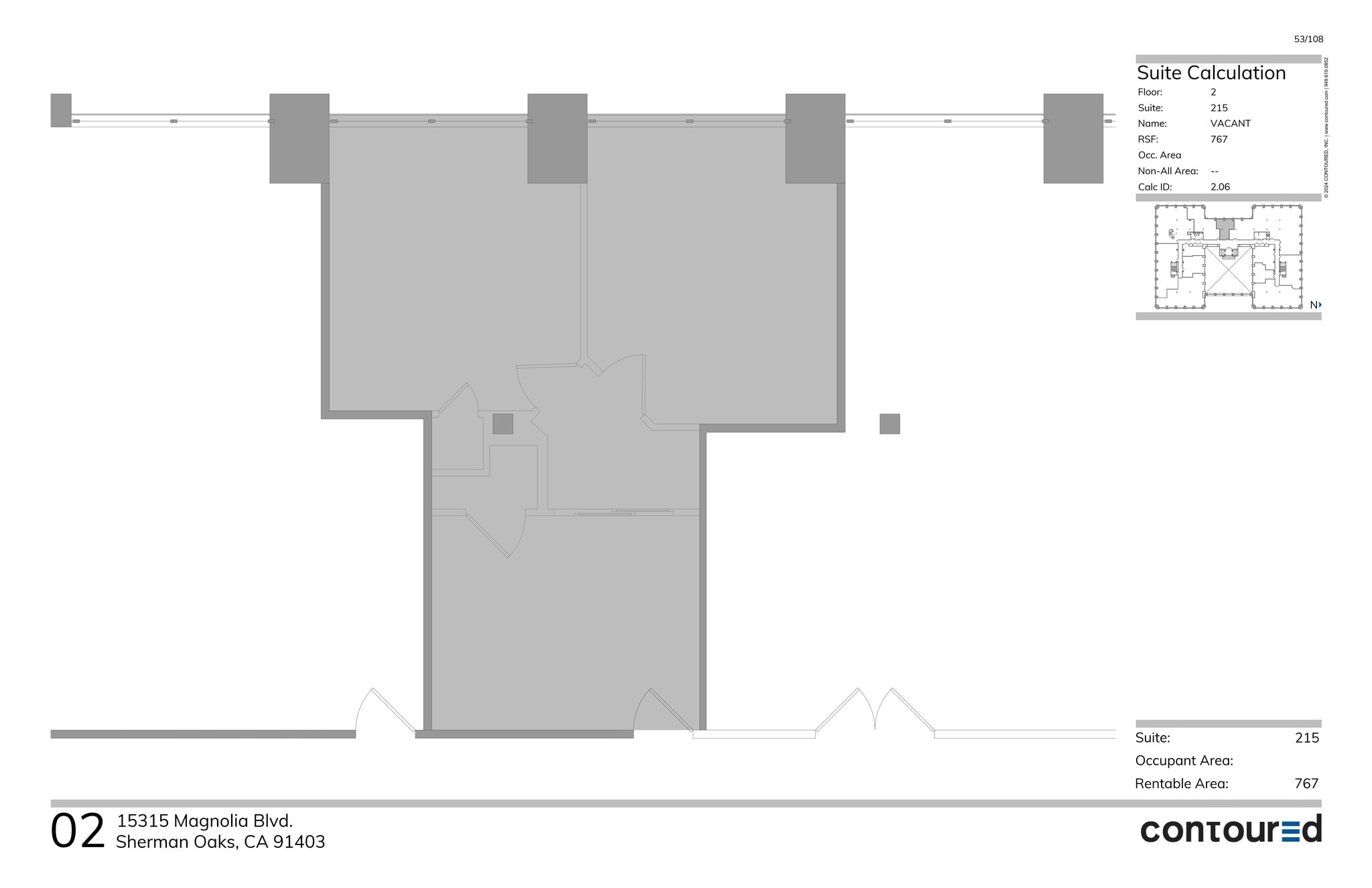 15315 Magnolia Blvd, Sherman Oaks, CA à louer Plan de site– Image 1 sur 1