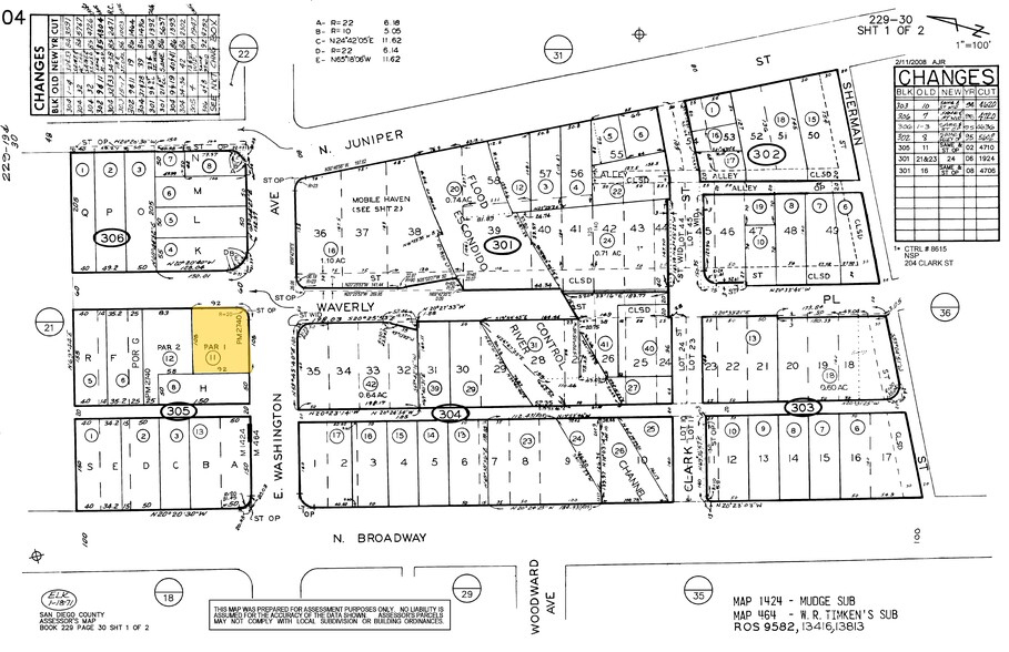 144 E Washington Ave, Escondido, CA à louer - Plan cadastral – Image 3 sur 10