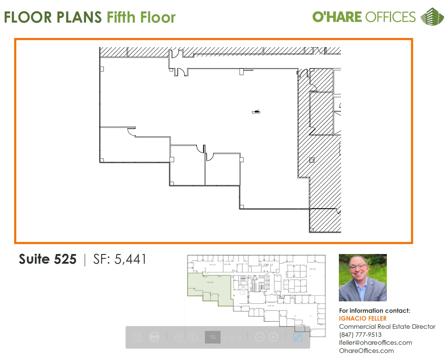 1011 E Touhy Ave, Des Plaines, IL à louer Plan d’étage– Image 1 sur 1