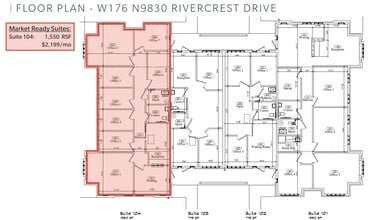 W176N9810 Rivercrest Dr, Germantown, WI à louer Plan d’étage– Image 1 sur 1