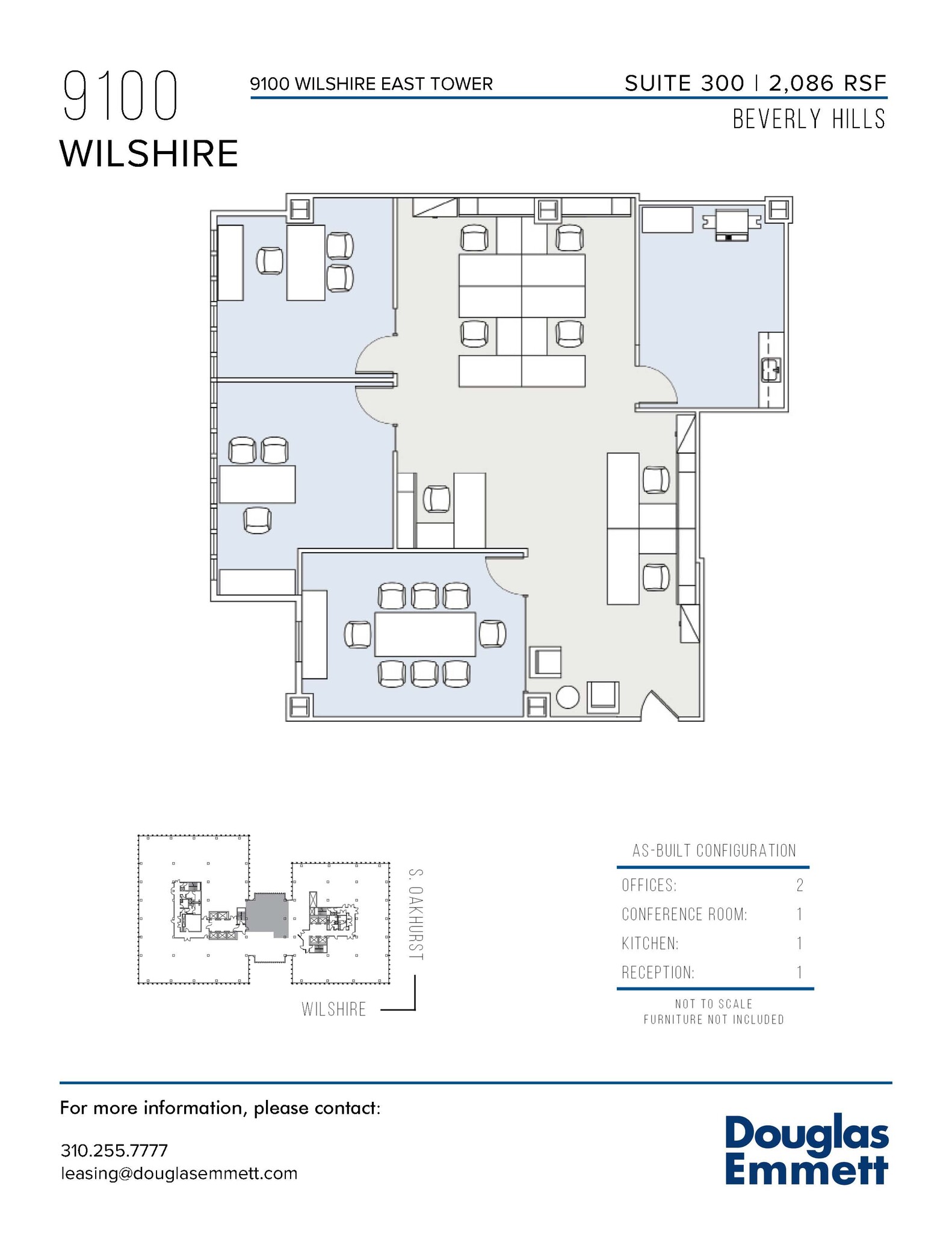 9100 Wilshire Blvd, Beverly Hills, CA à louer Plan d’étage– Image 1 sur 1