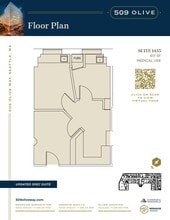 509 Olive Way, Seattle, WA à louer Plan d’étage– Image 2 sur 2