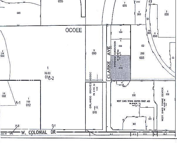 1097-1131 S Clarke Rd, Ocoee, FL à louer - Plan cadastral – Image 2 sur 14