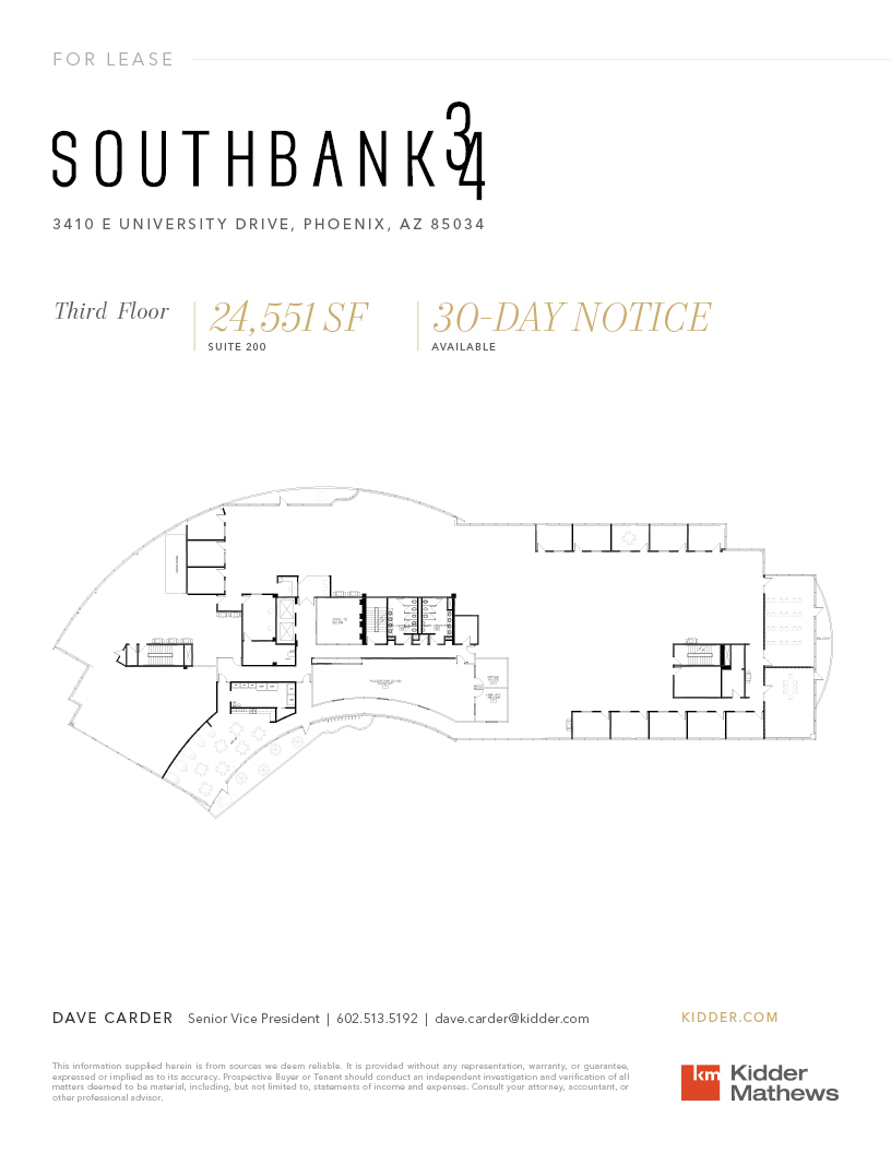 3410 E University Dr, Phoenix, AZ à louer Plan d’étage– Image 1 sur 1