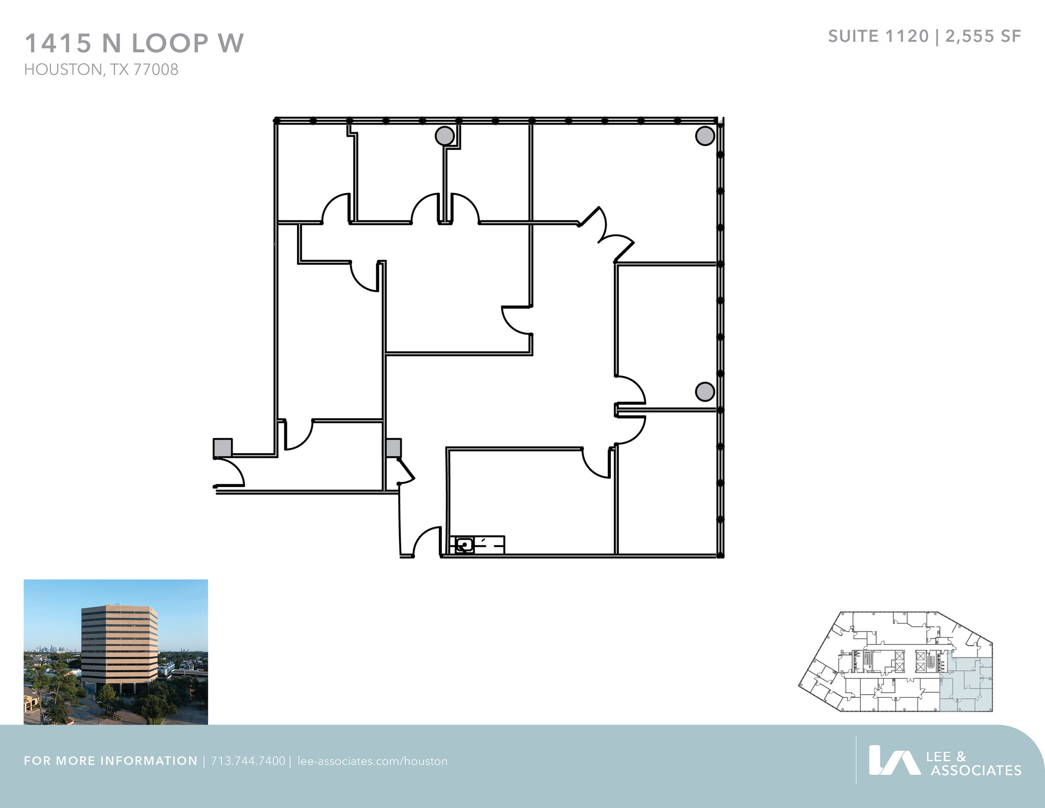 1415 North Loop W, Houston, TX à louer Plan d’étage– Image 1 sur 2