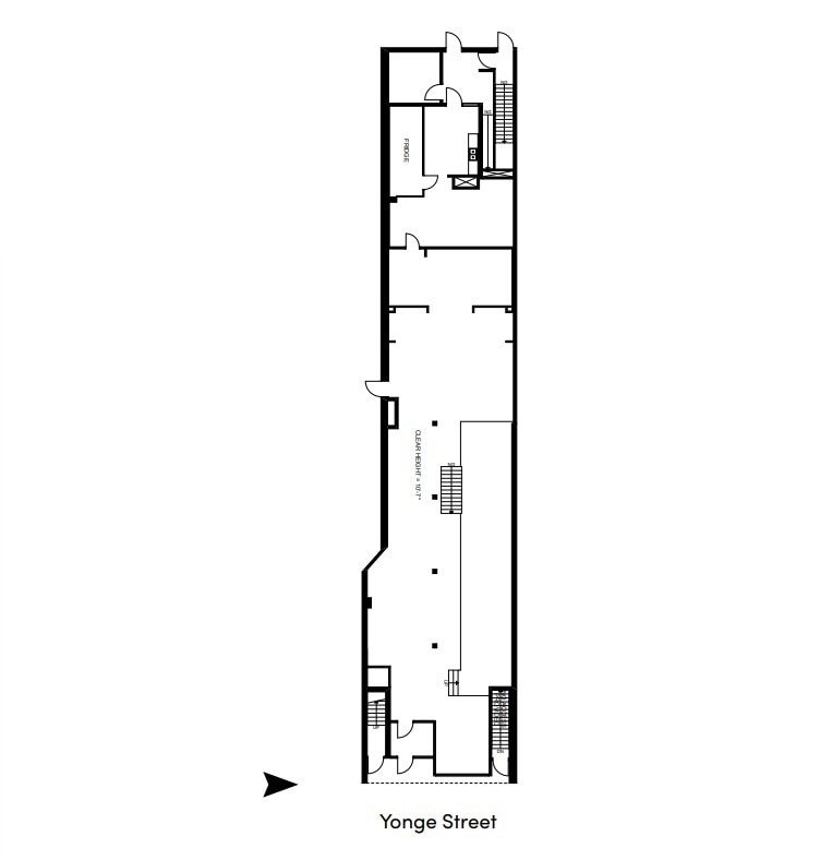754 Yonge St, Toronto, ON à louer Plan d’étage– Image 1 sur 7