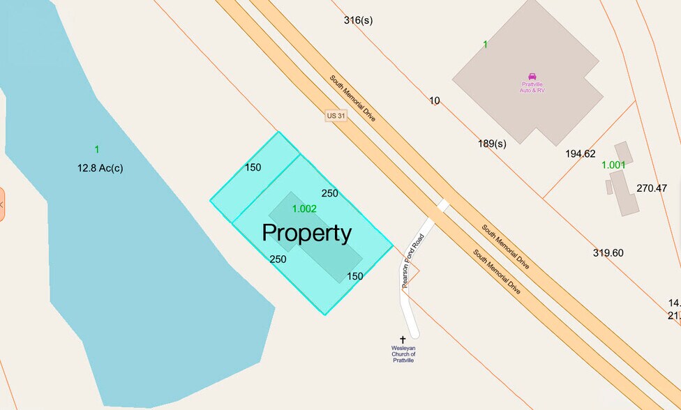 1260 S Memorial Dr, Prattville, AL à vendre - Plan cadastral – Image 3 sur 3
