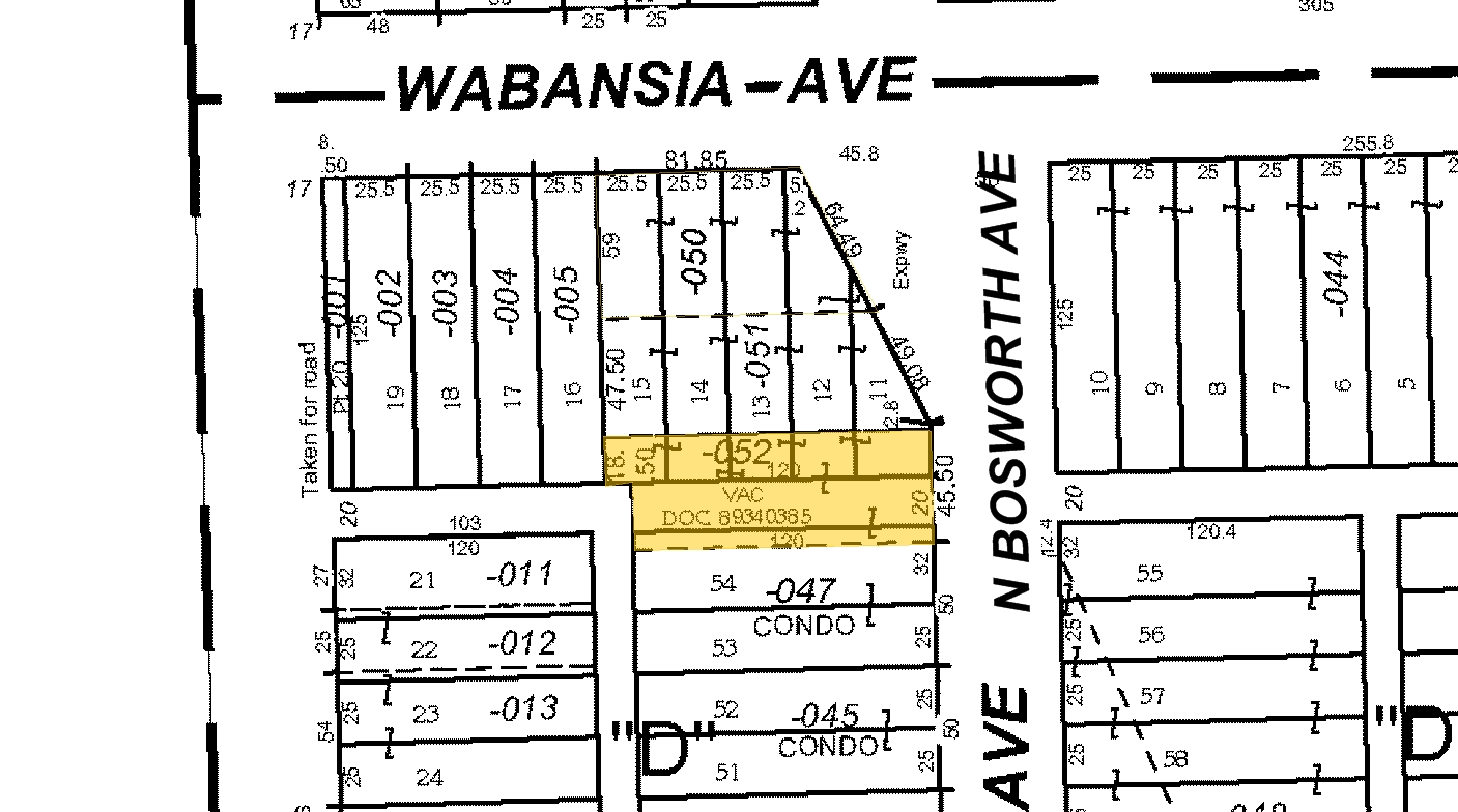 1646 N Bosworth Ave, Chicago, IL à vendre Plan cadastral– Image 1 sur 2