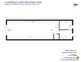 2696 NW 31st Ave, Lauderdale Lakes, FL à louer Plan d’étage– Image 2 sur 2