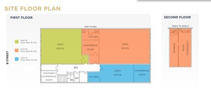 113-119 S B St, San Mateo, CA à louer Plan d’étage– Image 1 sur 1