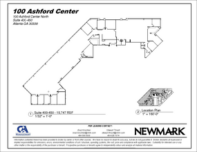 100 Ashford Ctr N, Atlanta, GA à louer Plan d’étage– Image 1 sur 1