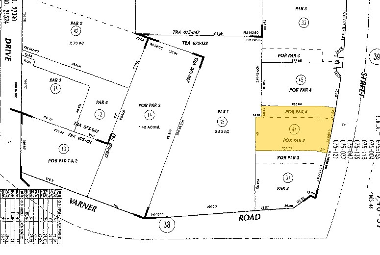 39575 Washington St, Palm Desert, CA à louer - Plan cadastral – Image 3 sur 3