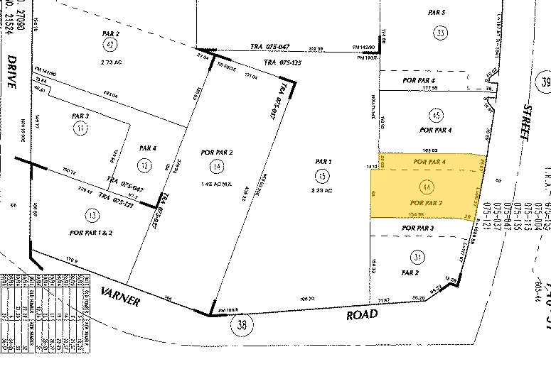 39615 Washington St, Palm Desert, CA à louer - Plan cadastral – Image 3 sur 3