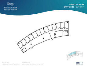 5050 Quorum Dr, Dallas, TX à louer Plan d’étage– Image 1 sur 1