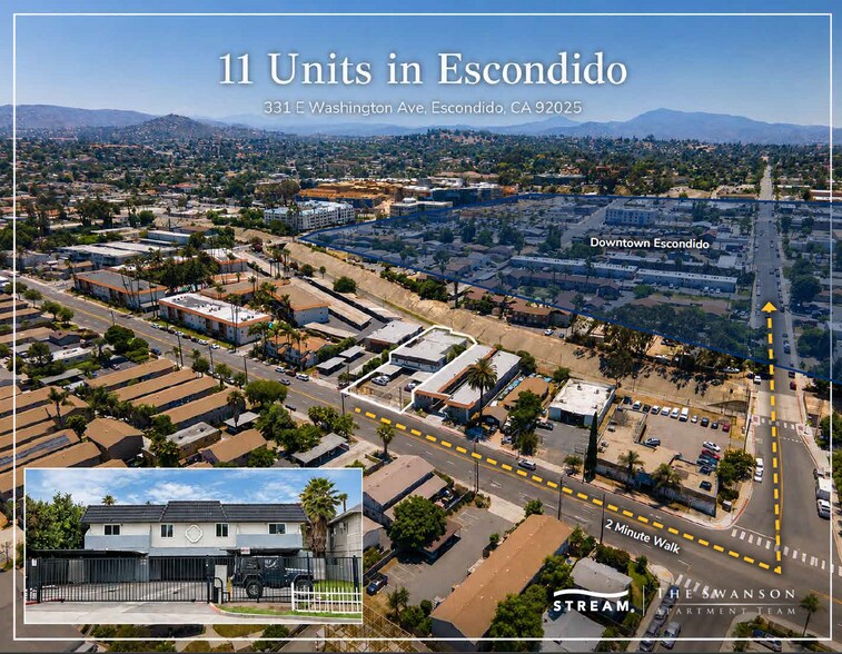 331 E Washington Ave, Escondido, CA à vendre - Aérien – Image 1 sur 8