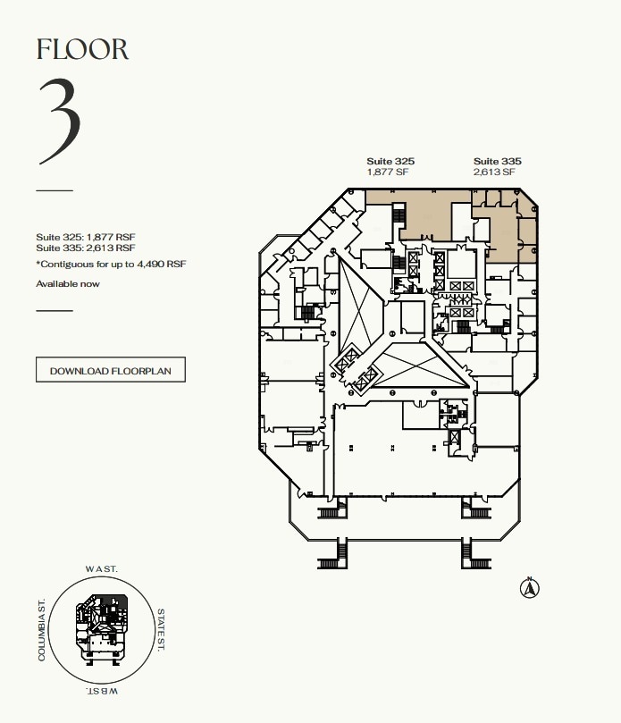 401 W A St, San Diego, CA à louer Plan d’étage– Image 1 sur 1