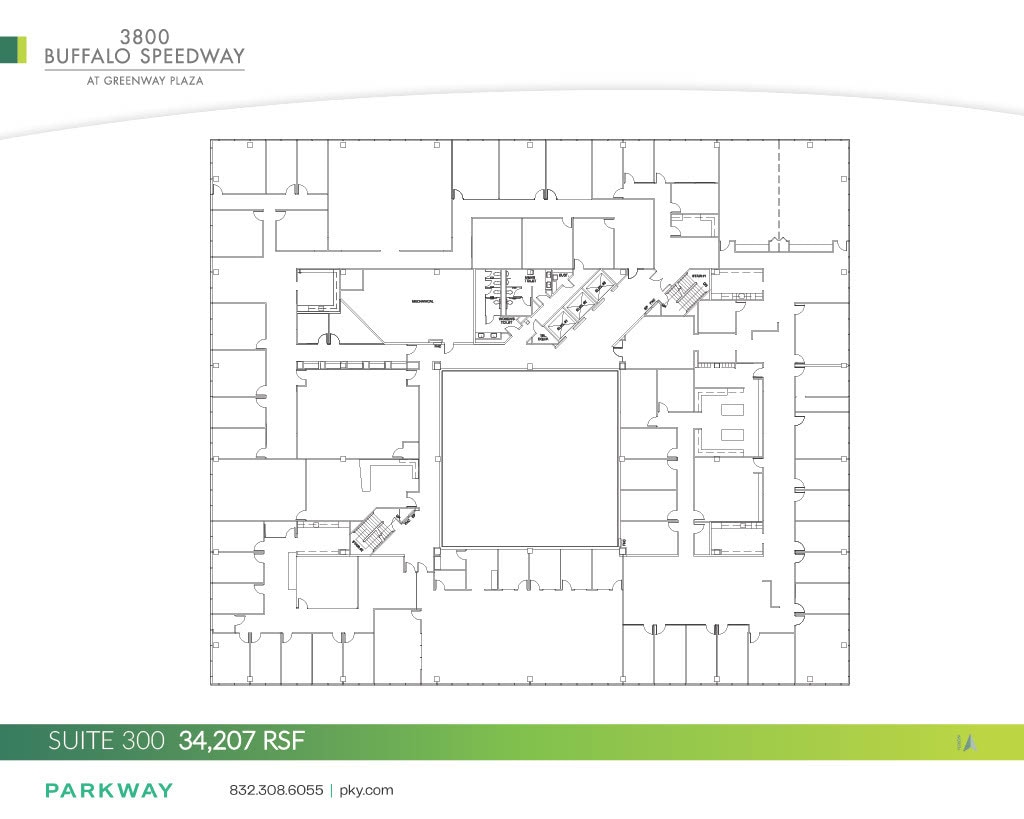 3800 Buffalo Speedway, Houston, TX à louer Plan d’étage– Image 1 sur 2