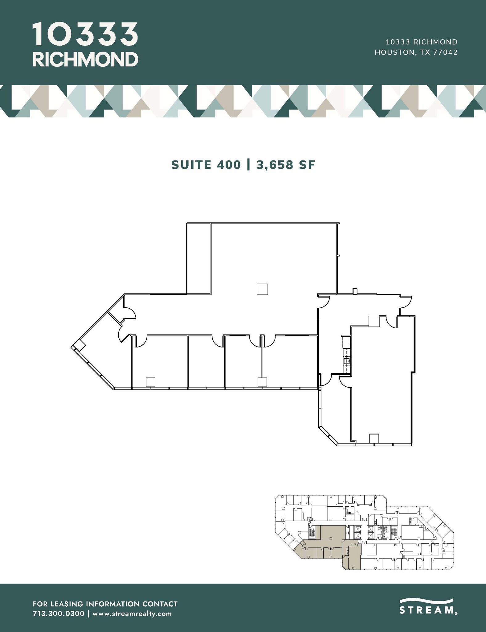 10333 Richmond Ave, Houston, TX à louer Plan d’étage– Image 1 sur 1