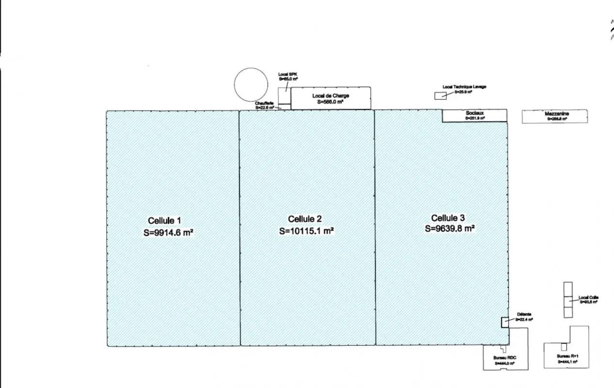 Industriel/Logistique dans Allonne à louer Plan d’étage– Image 1 sur 2