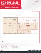 11810 Center St, South Gate, CA à louer Plan de site– Image 2 sur 2