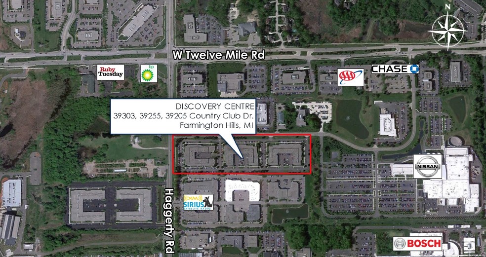 39205 Country Club Dr, Farmington Hills, MI à louer - Aérien – Image 2 sur 8