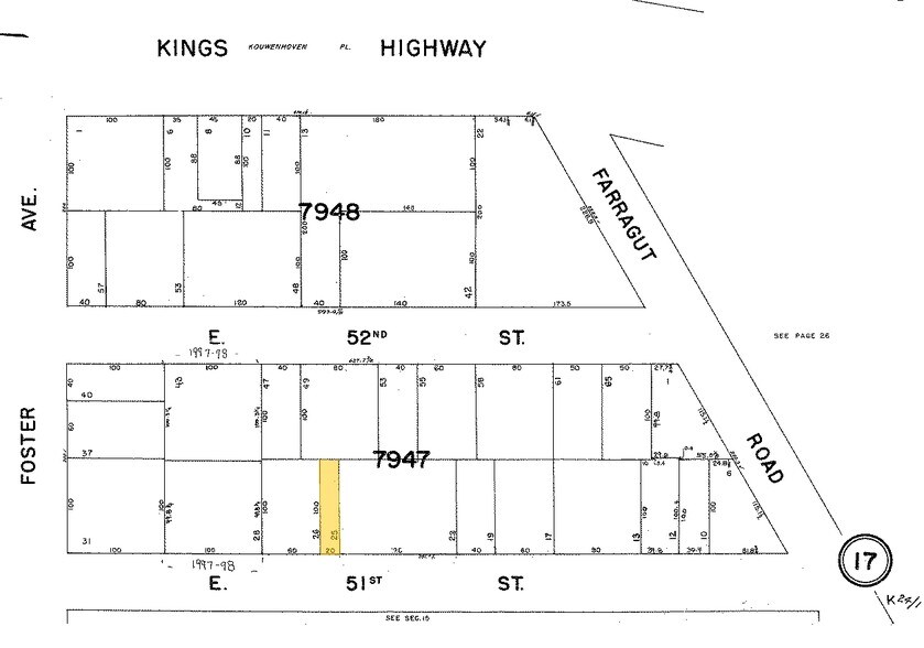 907 E 51st St, Brooklyn, NY à vendre - Plan cadastral – Image 3 sur 3