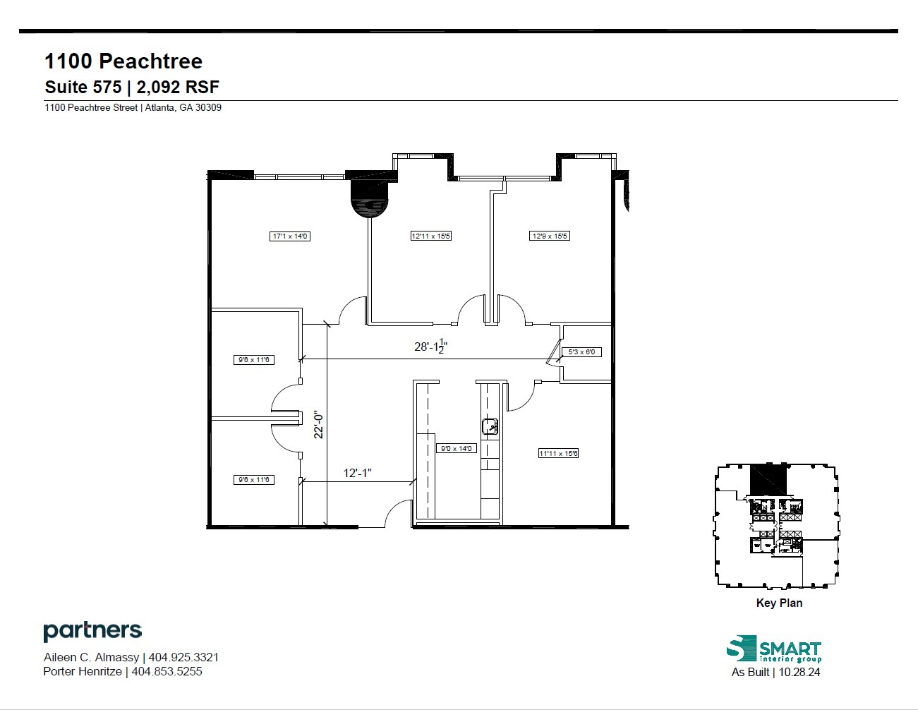 1100 Peachtree St Ne, Atlanta, GA à louer Plan d’étage– Image 1 sur 1