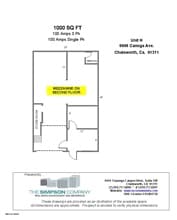 9907-9909 Canoga Ave, Chatsworth, CA à louer Plan d’étage– Image 1 sur 1