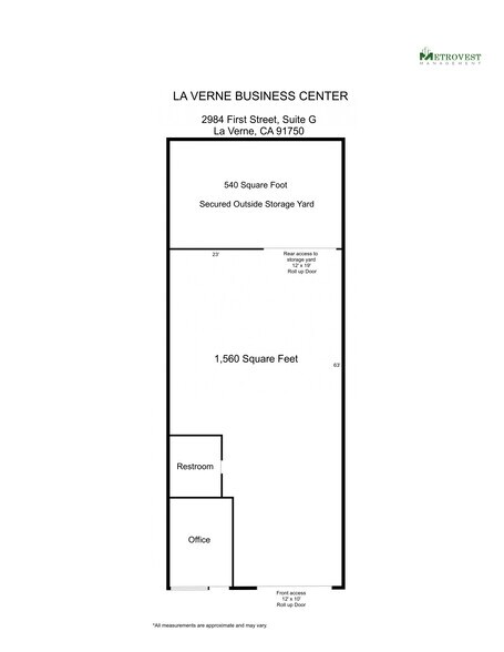 2974-2988 First St, La Verne, CA à louer - Plan d’étage – Image 3 sur 11