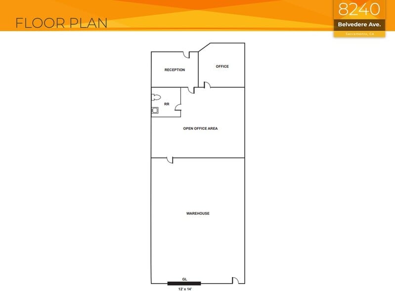 8240 Belvedere Ave, Sacramento, CA à louer - Plan d’étage – Image 3 sur 3