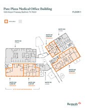 1305 Airport Fwy, Bedford, TX à louer Plan d’étage– Image 1 sur 3