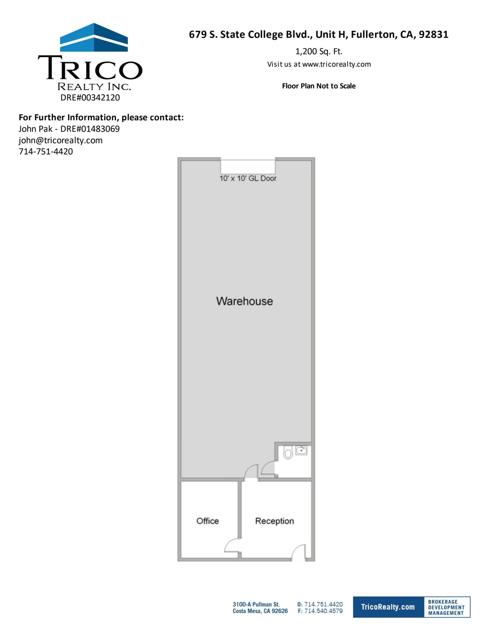 667-759 S State College Blvd, Fullerton, CA à louer Plan d’étage– Image 1 sur 1