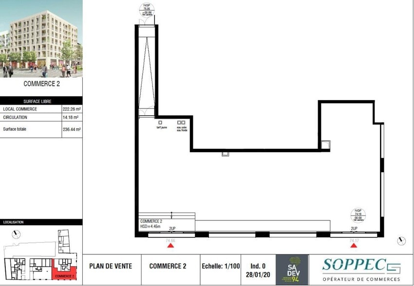 Av Du President Salvador Allende, Arcueil à vendre - Plan d’étage – Image 2 sur 10