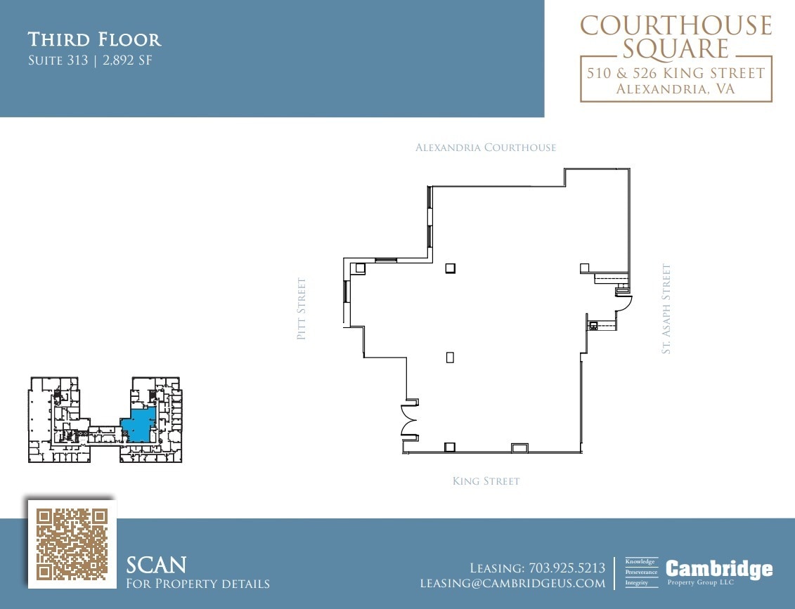 510-526 King St, Alexandria, VA à louer Plan d’étage– Image 1 sur 1