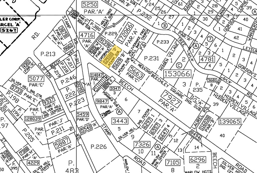 4426 Beech Rd, Temple Hills, MD à louer - Plan cadastral – Image 3 sur 14