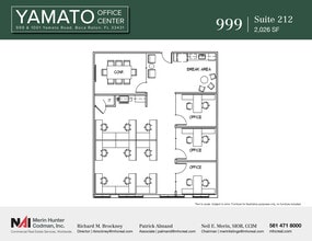 999-1001 W Yamato Rd, Boca Raton, FL à louer Plan d’étage– Image 1 sur 8