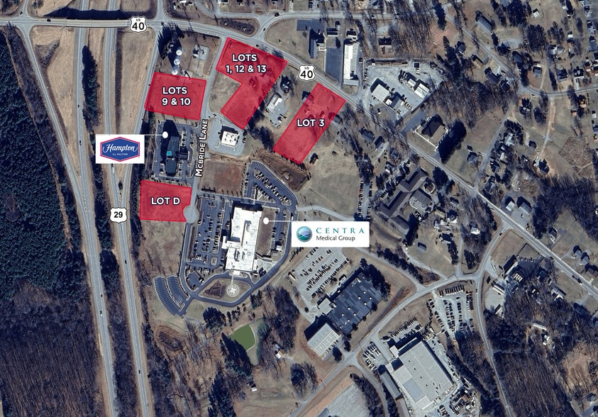Commercial Sites in Gretna portefeuille de 4 biens à vendre sur LoopNet.fr - Aérien – Image 1 sur 1