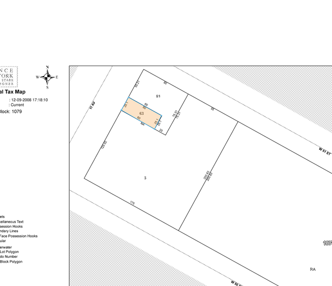 714 11th Ave, New York, NY à louer - Plan cadastral – Image 3 sur 3