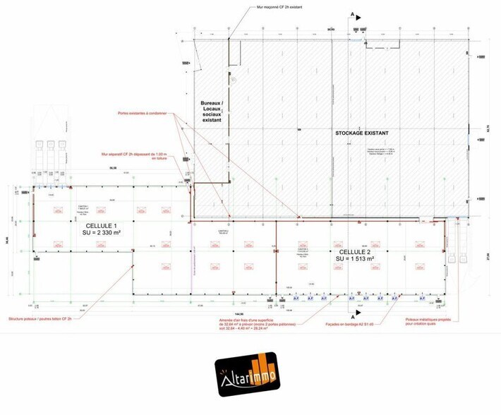Bureau dans Dreux à louer - Plan d’étage – Image 2 sur 2
