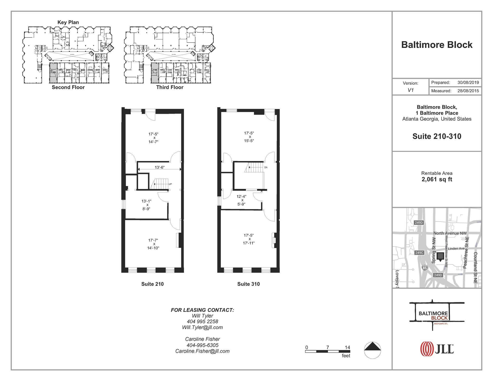 1 Baltimore Pl NW, Atlanta, GA à louer Plan d’étage– Image 1 sur 1