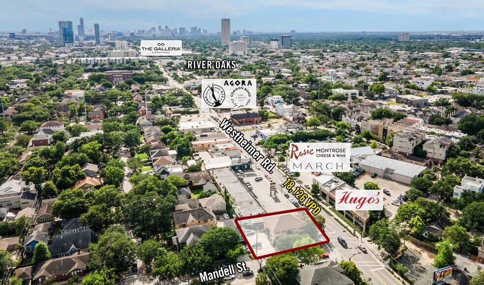 1601 Westheimer Rd, Houston, TX à vendre - Aérien – Image 3 sur 14