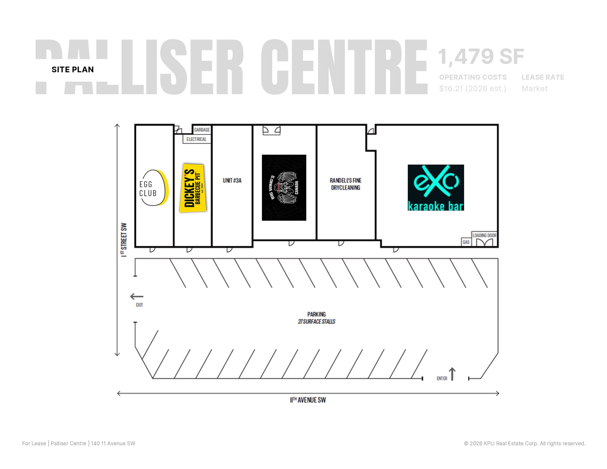 140 11th Ave SW, Calgary, AB à louer Plan de site– Image 1 sur 1