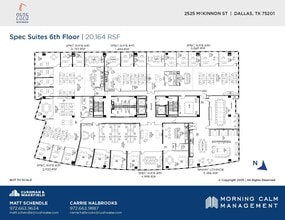 2525 McKinnon St, Dallas, TX à louer Plan d’étage– Image 1 sur 2