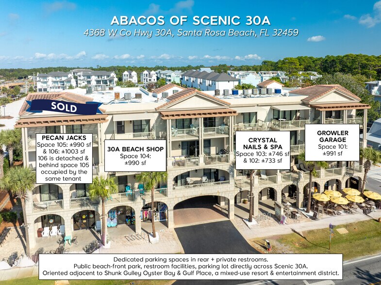 4368 W County Highway 30A, Santa Rosa Beach, FL à vendre - Photo de l’immeuble – Image 1 sur 20