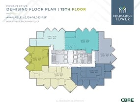801 K St, Sacramento, CA à louer Plan de site– Image 2 sur 2