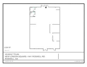 1425-1495 Roswell Rd, Marietta, GA à louer Plan de site– Image 1 sur 2