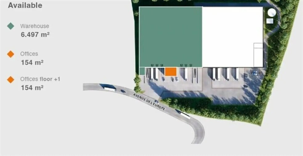 Industriel/Logistique dans Roncq à louer - Plan d’étage – Image 2 sur 2