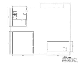 606 Marshall Ave, El Cajon, CA à louer Plan de site– Image 1 sur 1