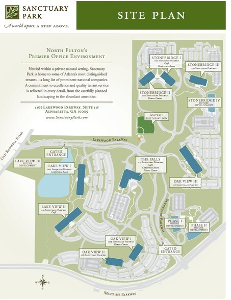 1101 Lakewood Pky, Alpharetta, GA à louer - Plan de site – Image 2 sur 2